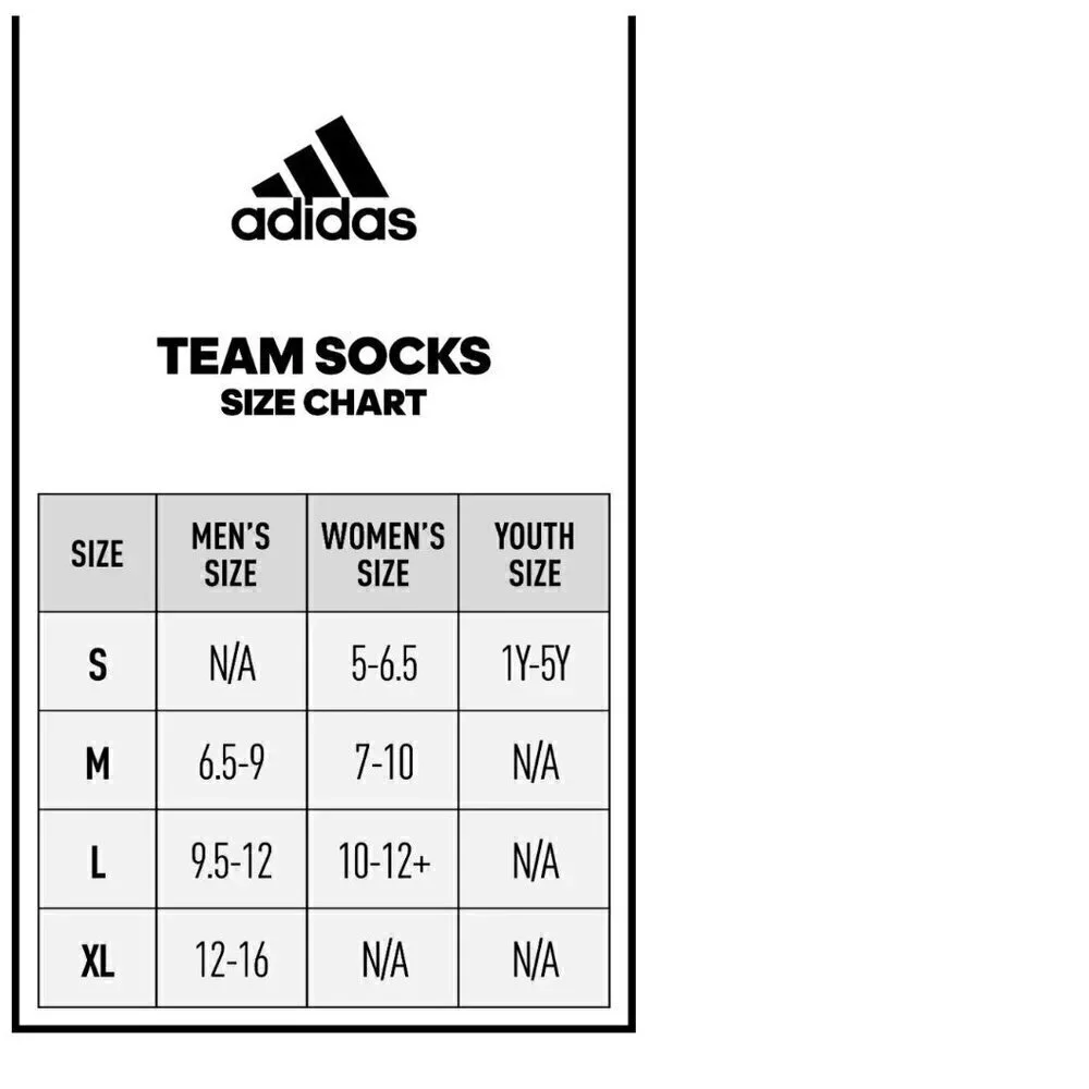 Adidas Basketball CREATOR 365 CREW SOCKS Sz Med/ Men's Shoe size 6.5-9/ Wm 7-10